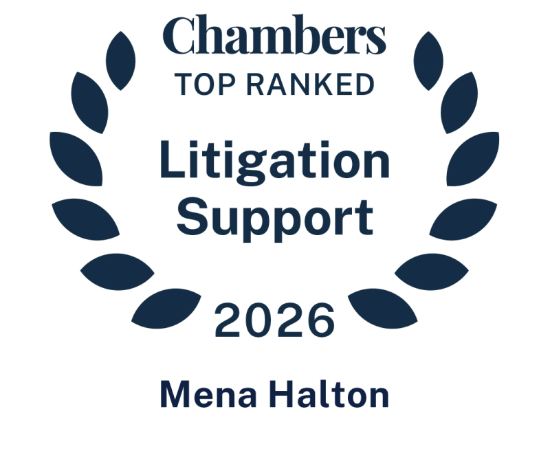 Mena Halton - Chambers & Partners Band 1 Rating for Fifth Year (2022-2026)